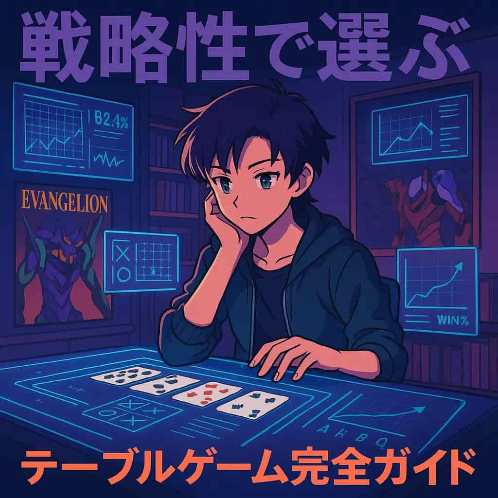 エヴァ考察勢におすすめ｜戦略性で選ぶ日本人向けオンラインカジノのテーブルゲームの特集画像