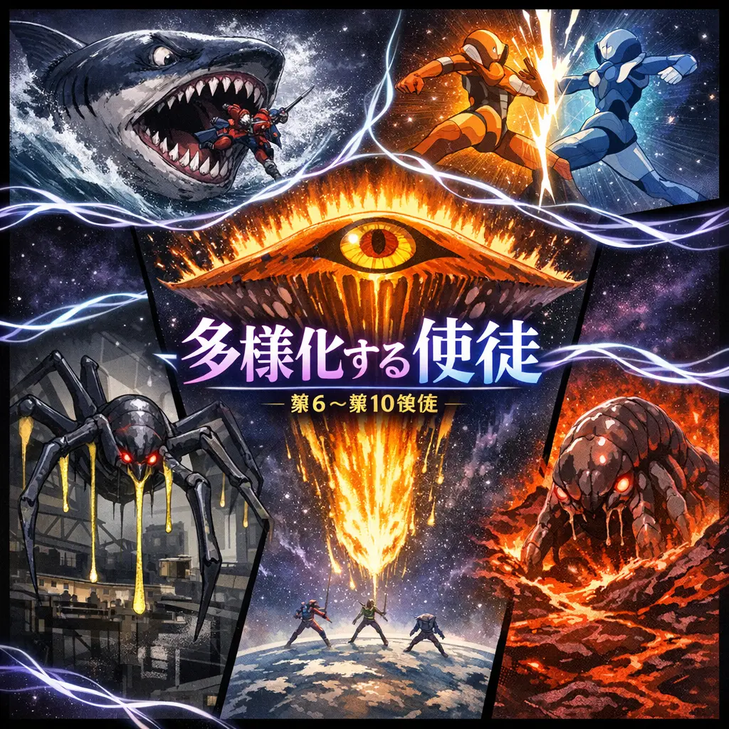 第6使徒から第10使徒まで 多様化する使徒の形態 - エヴァンゲリオン 使徒