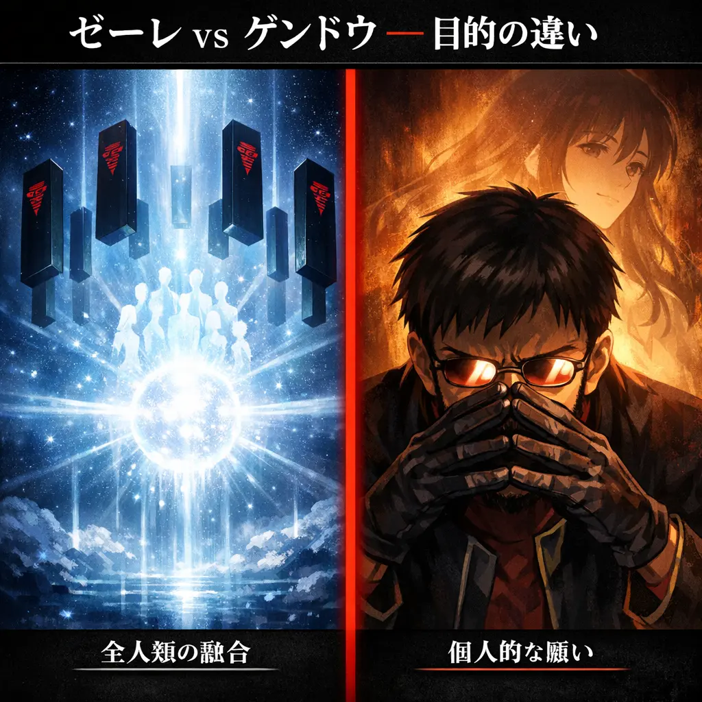 ゼーレのシナリオとゲンドウの計画の決定的な違い - ゼーレのシナリオ