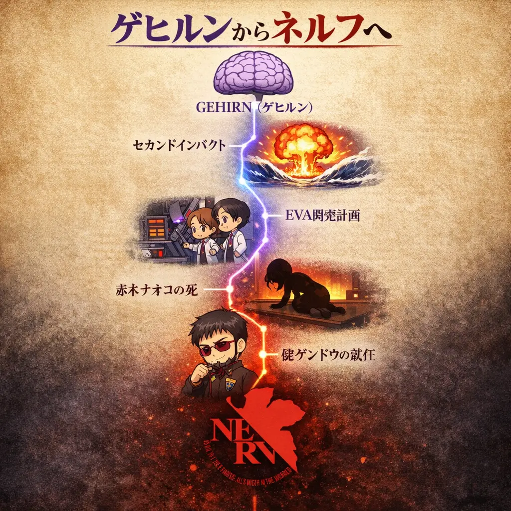 ゲヒルンからネルフへの変遷 - エヴァ ネルフ