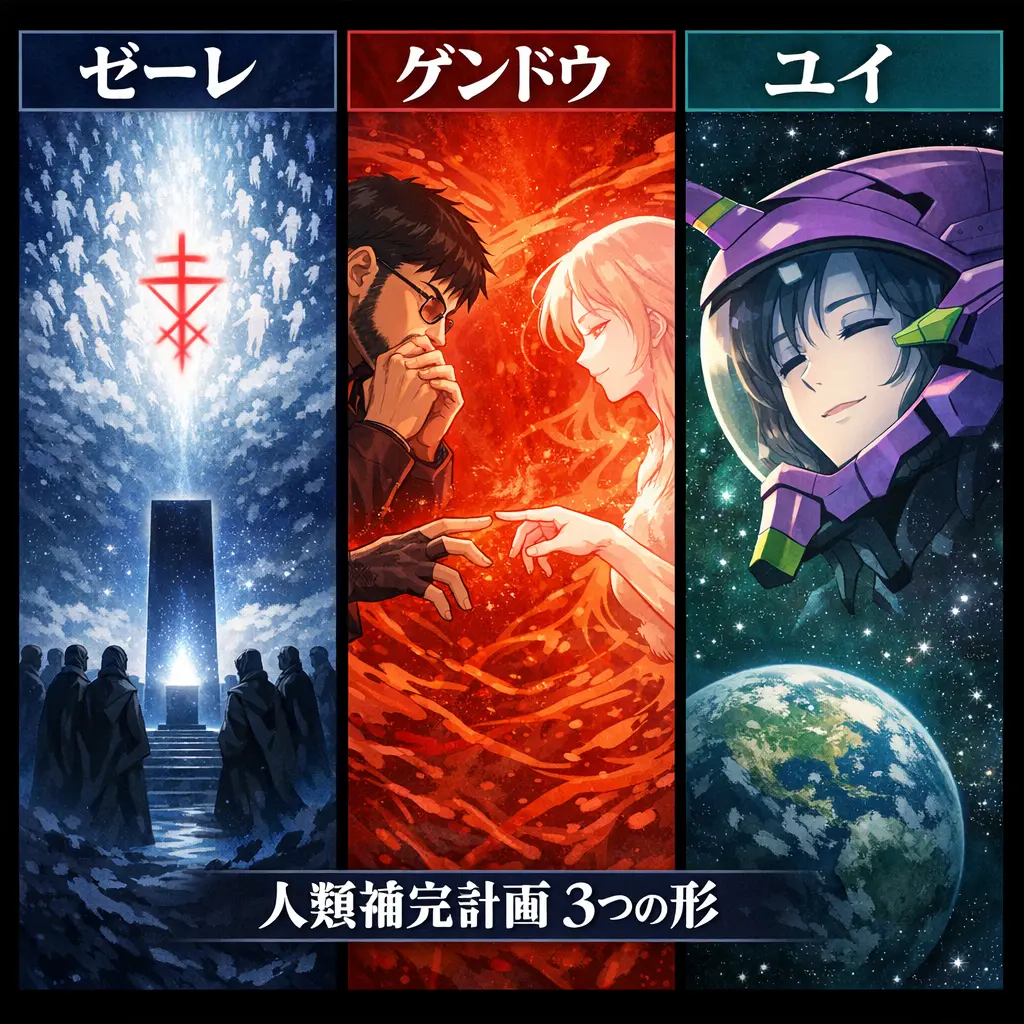 人類補完計画の三つの形 - エヴァ 考察