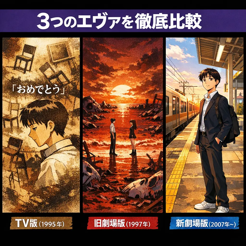 テレビ版・旧劇場版・新劇場版の違いを整理する - エヴァ 解説