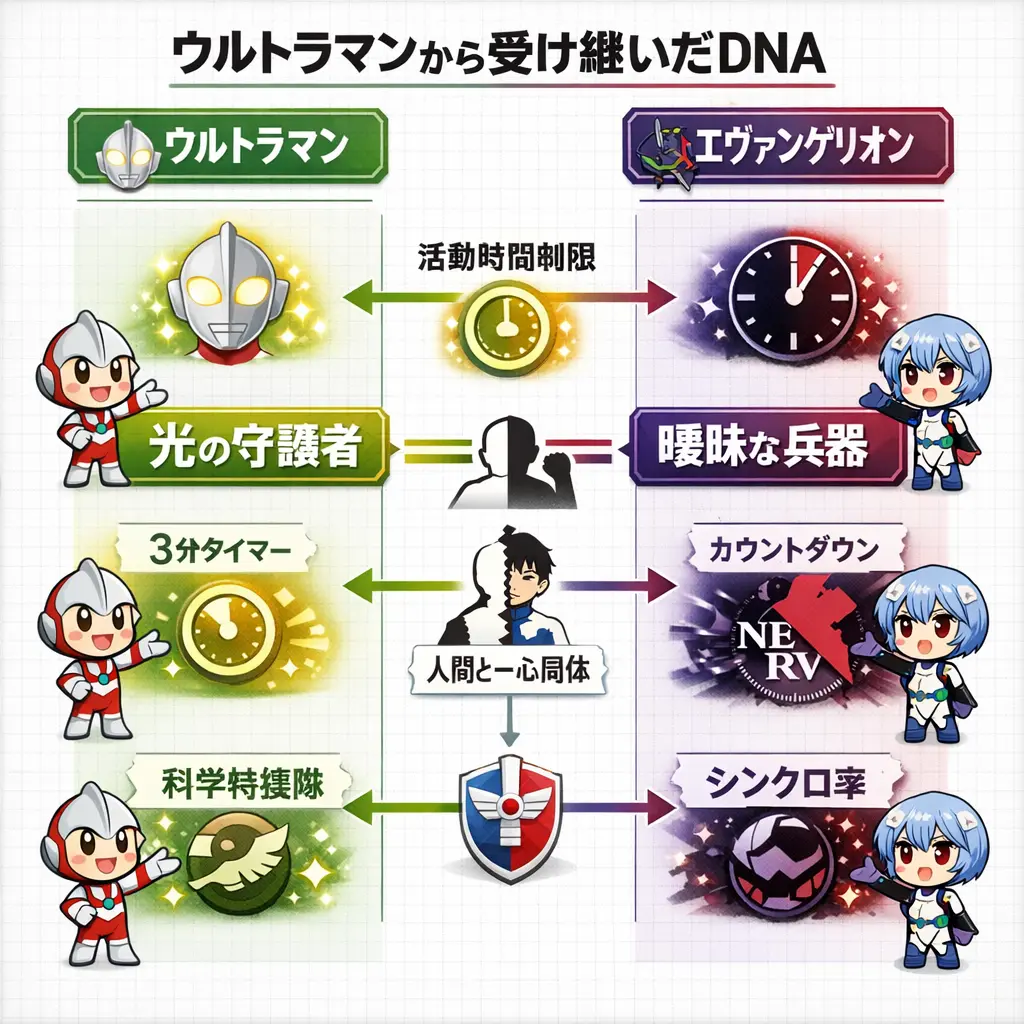 エヴァンゲリオンに刻まれたウルトラマンのDNA - エヴァ ウルトラマン
