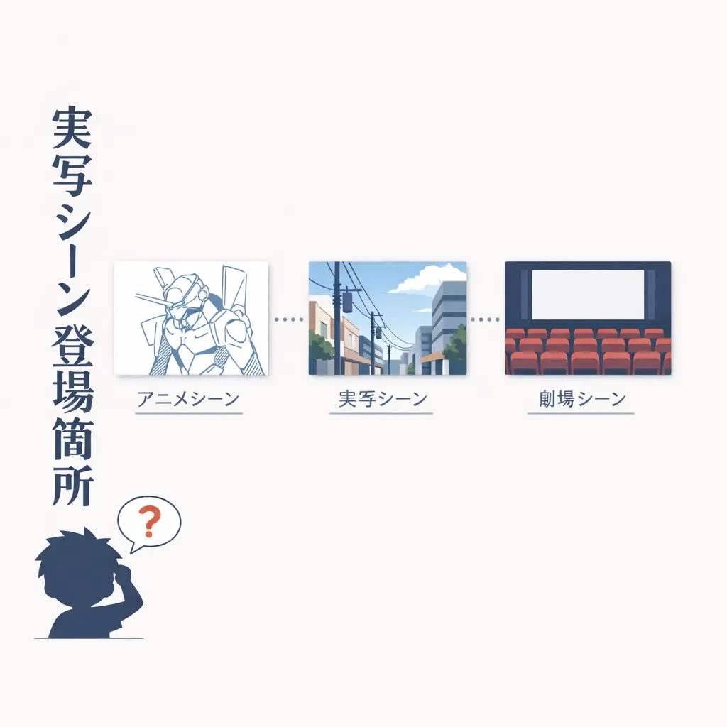 エヴァの実写シーンはどこに登場するのか - エヴァ 実写